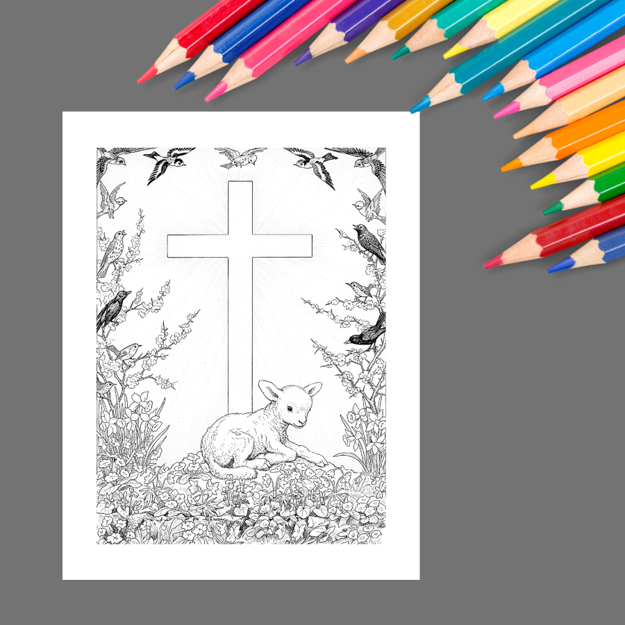 Christian Easter: A Faith-Filled Easter Coloring Book