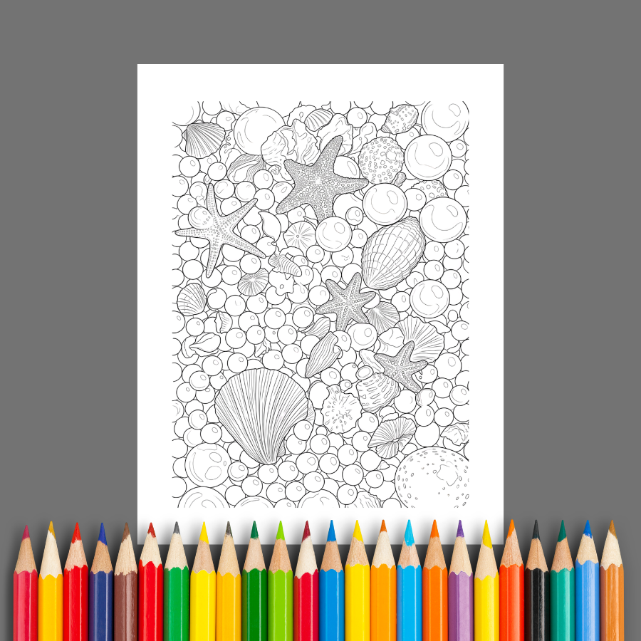 Summer Vacation: A Tropical Escape Through Coloring
