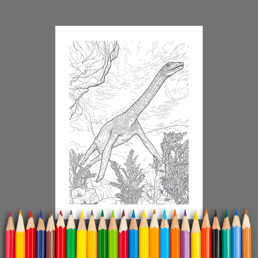 Age of Dinosaurs: Explore and Color Prehistoric Life