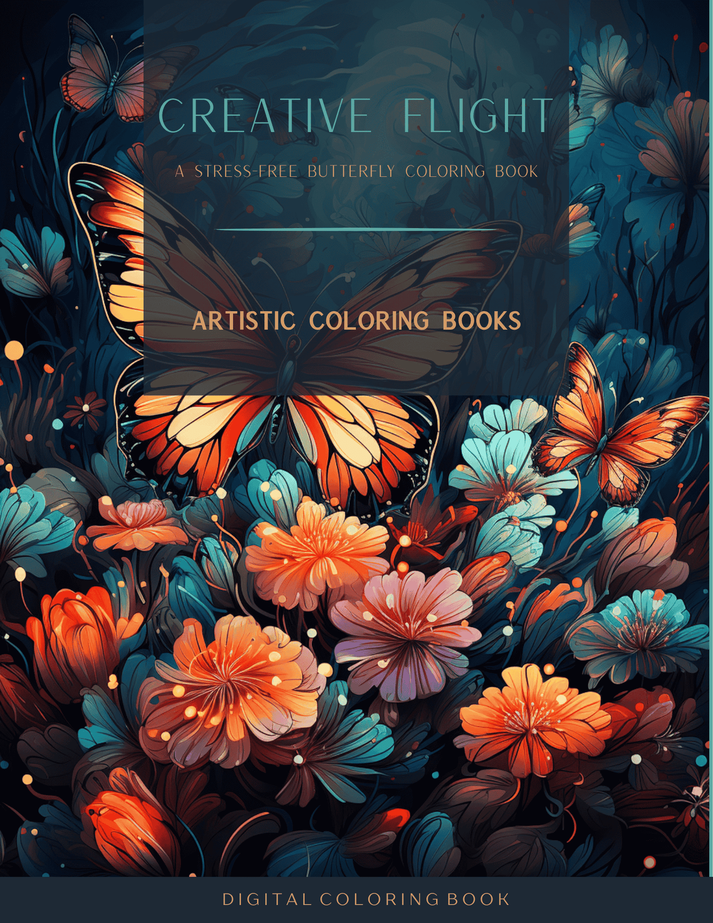 Creative Flight: A Stress-Free Butterfly Coloring Book