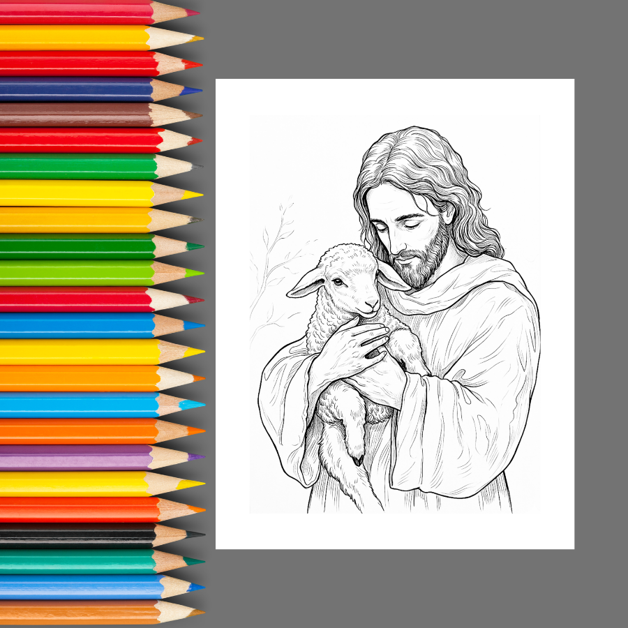 Christian Easter: A Faith-Filled Easter Coloring Book