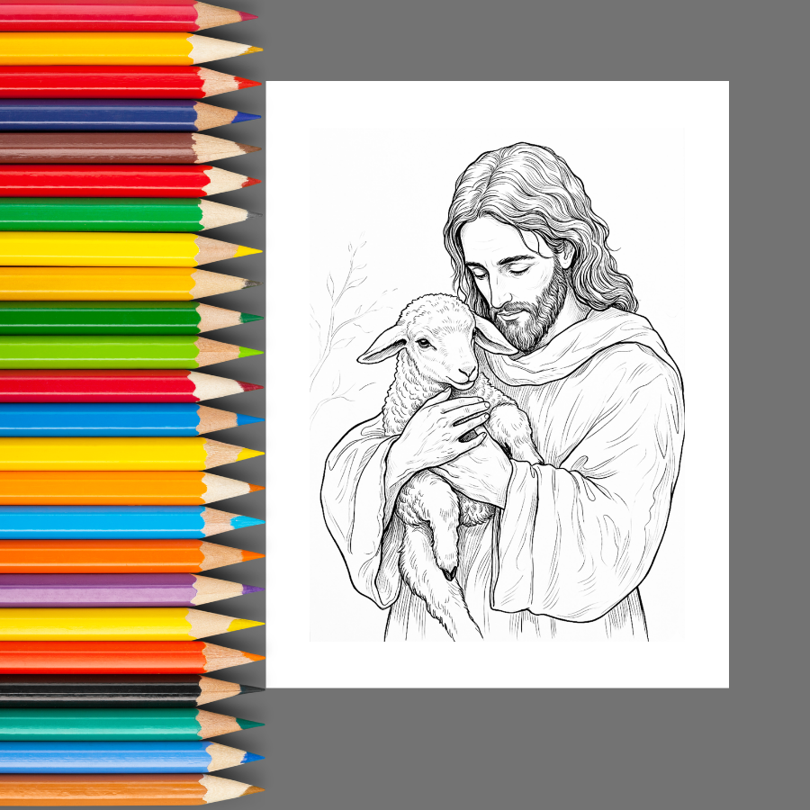 Christian Easter: A Faith-Filled Easter Coloring Book