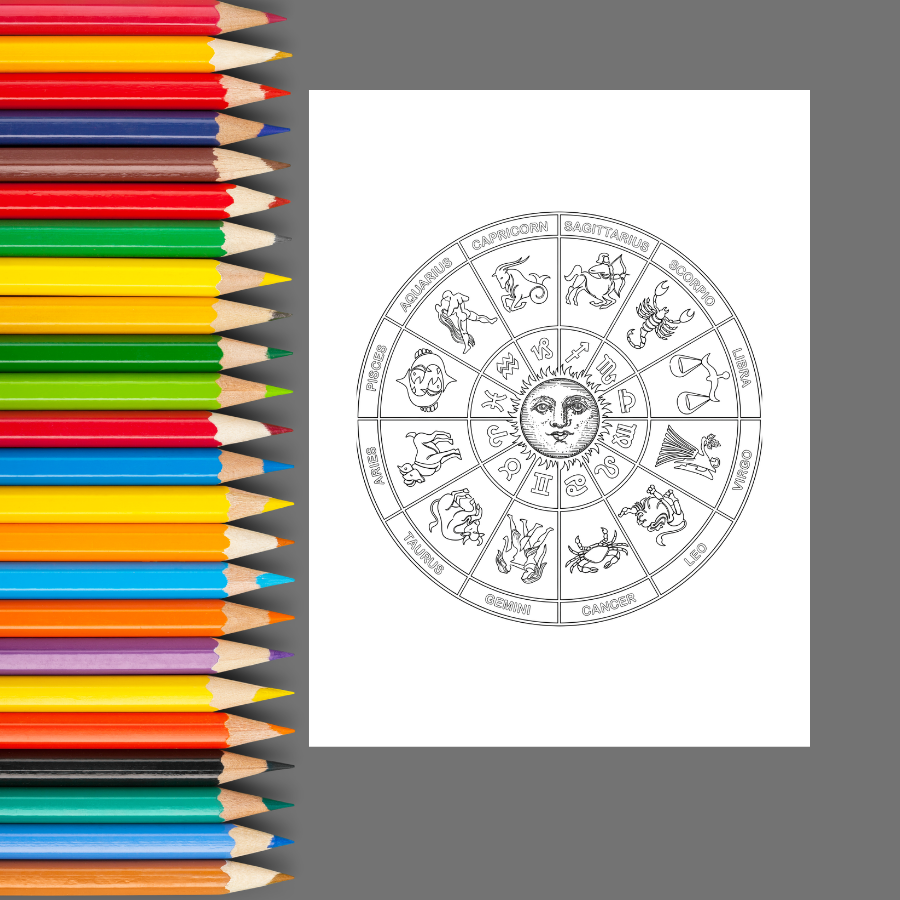 Color the Zodiac: A Celestial Coloring Book