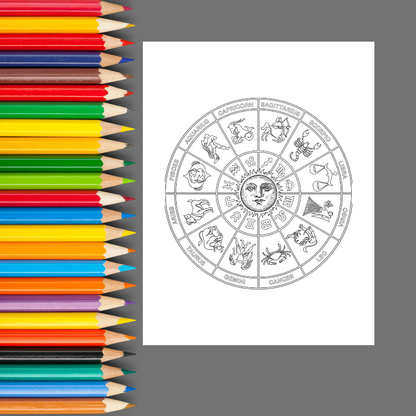 Color the Zodiac: A Celestial Coloring Book