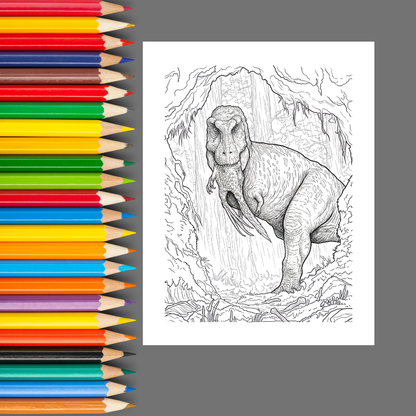 Age of Dinosaurs: Explore and Color Prehistoric Life
