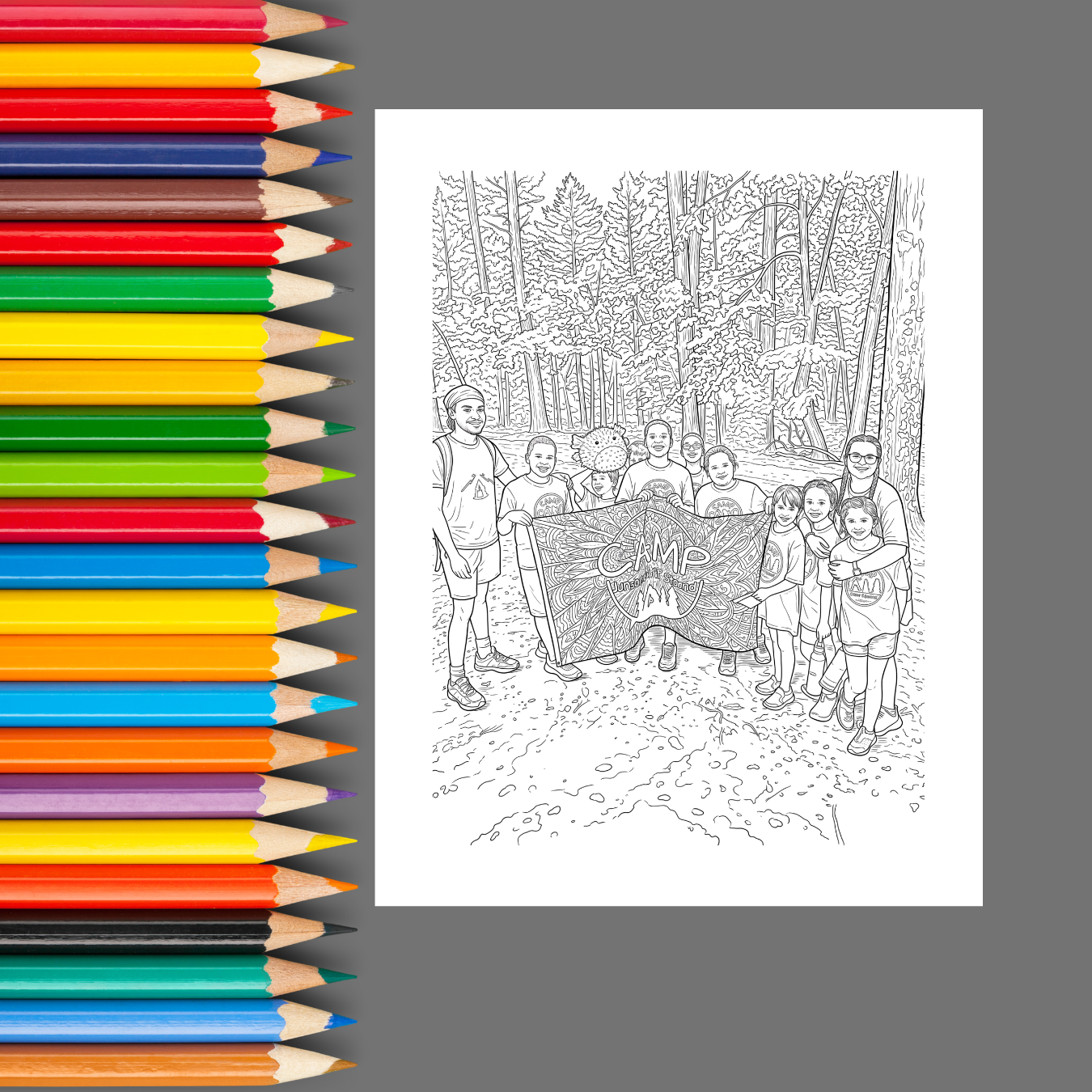 Thank You, Camp Counselor: A Fun Appreciation Coloring Book Filled with Camp Memories