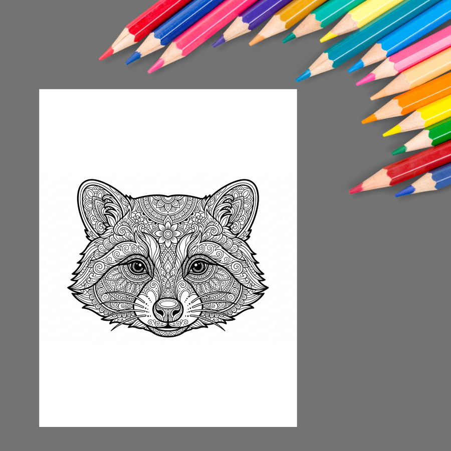 Mandala Animals: An Adult Coloring Book for Relaxation