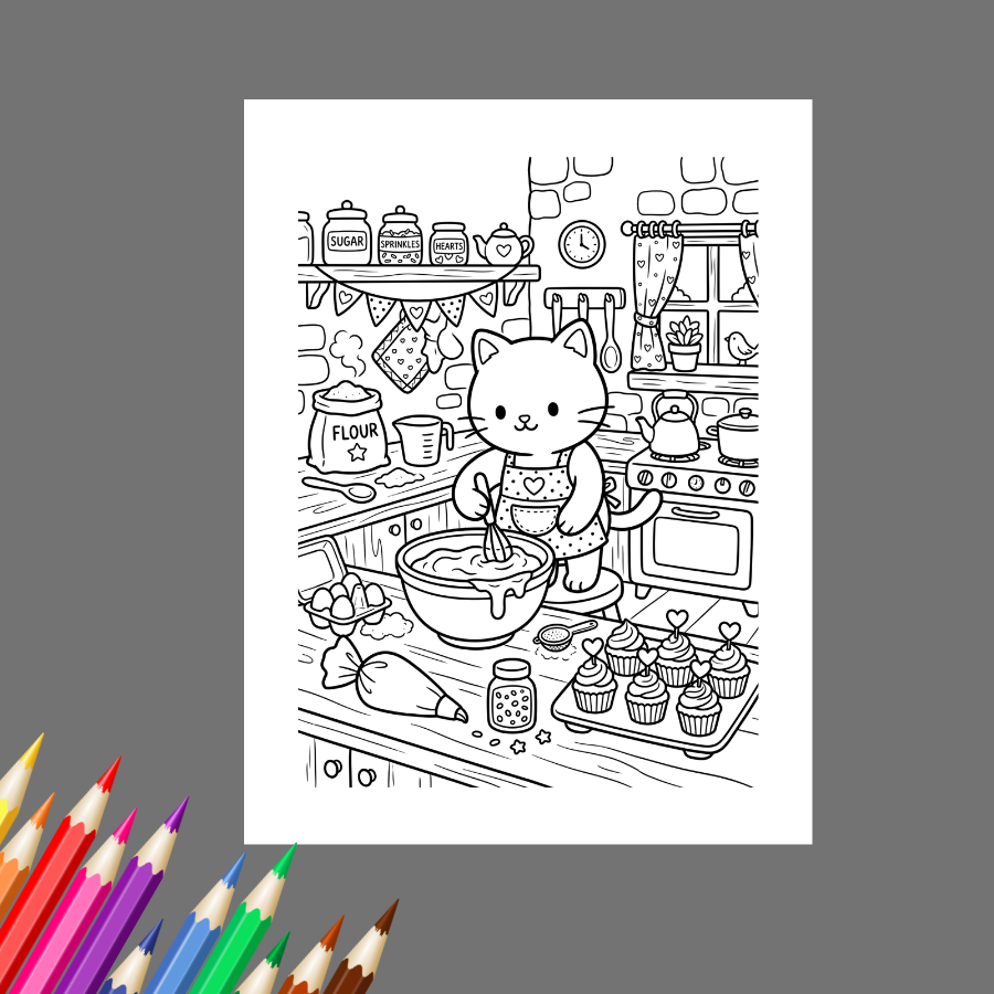 Cozy Critter Corners: A Cute & Cozy Coloring Book