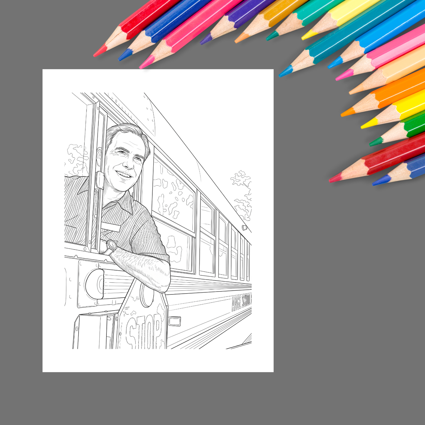 Thank You, Bus Driver: A Fun Appreciation Coloring Book for School Bus Drivers