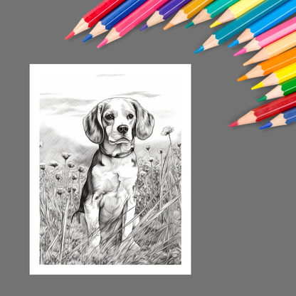 Adorable Dogs: A Dog Lover’s Coloring Book