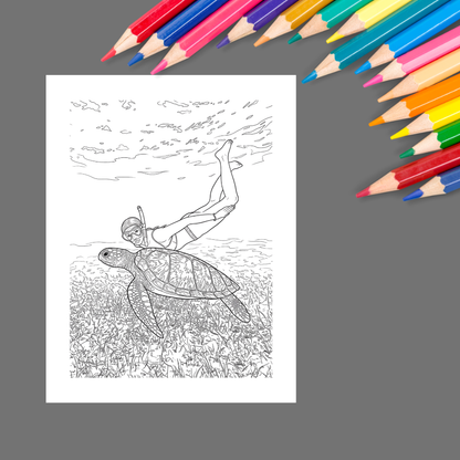 Summer Vacation: A Tropical Escape Through Coloring