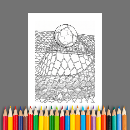 Soccer Championship: Players & Fans Coloring Book