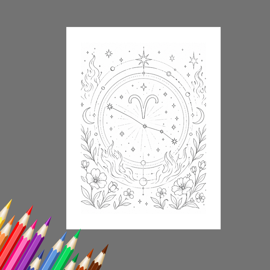 Color the Zodiac: A Celestial Coloring Book