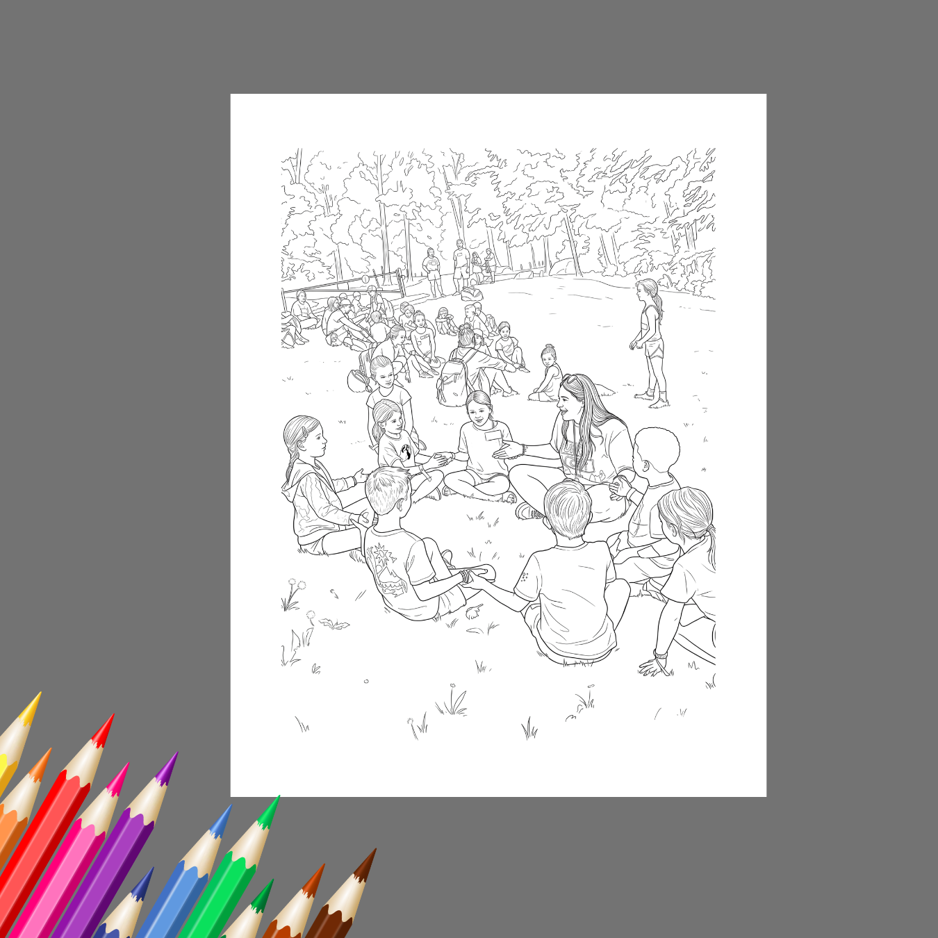 Thank You, Camp Counselor: A Fun Appreciation Coloring Book Filled with Camp Memories