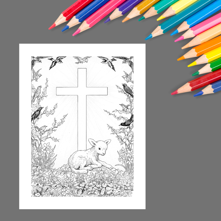 Christian Easter: A Faith-Filled Easter Coloring Book