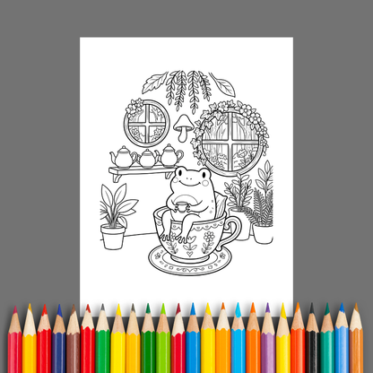 Cozy Critter Corners: A Cute & Cozy Coloring Book