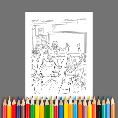 Thank You, Teacher: A Relaxing Coloring Book for Educators
