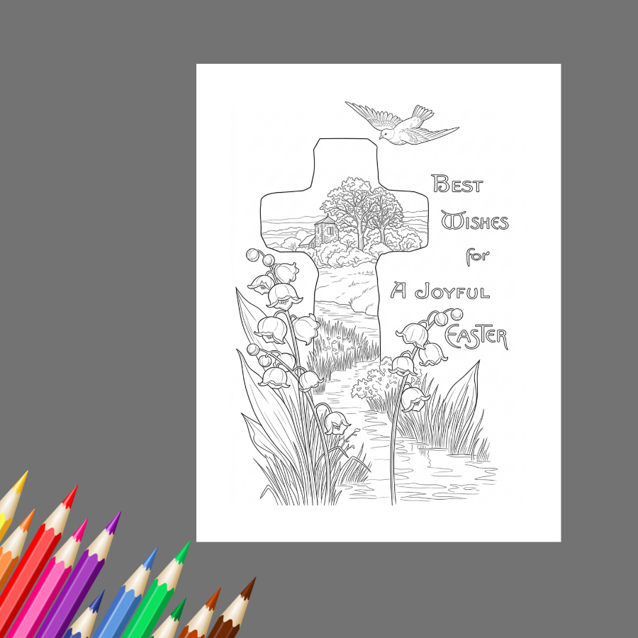 Christian Easter: A Faith-Filled Easter Coloring Book