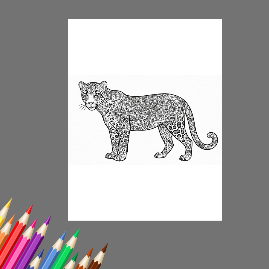 Mandala Animals: An Adult Coloring Book for Relaxation