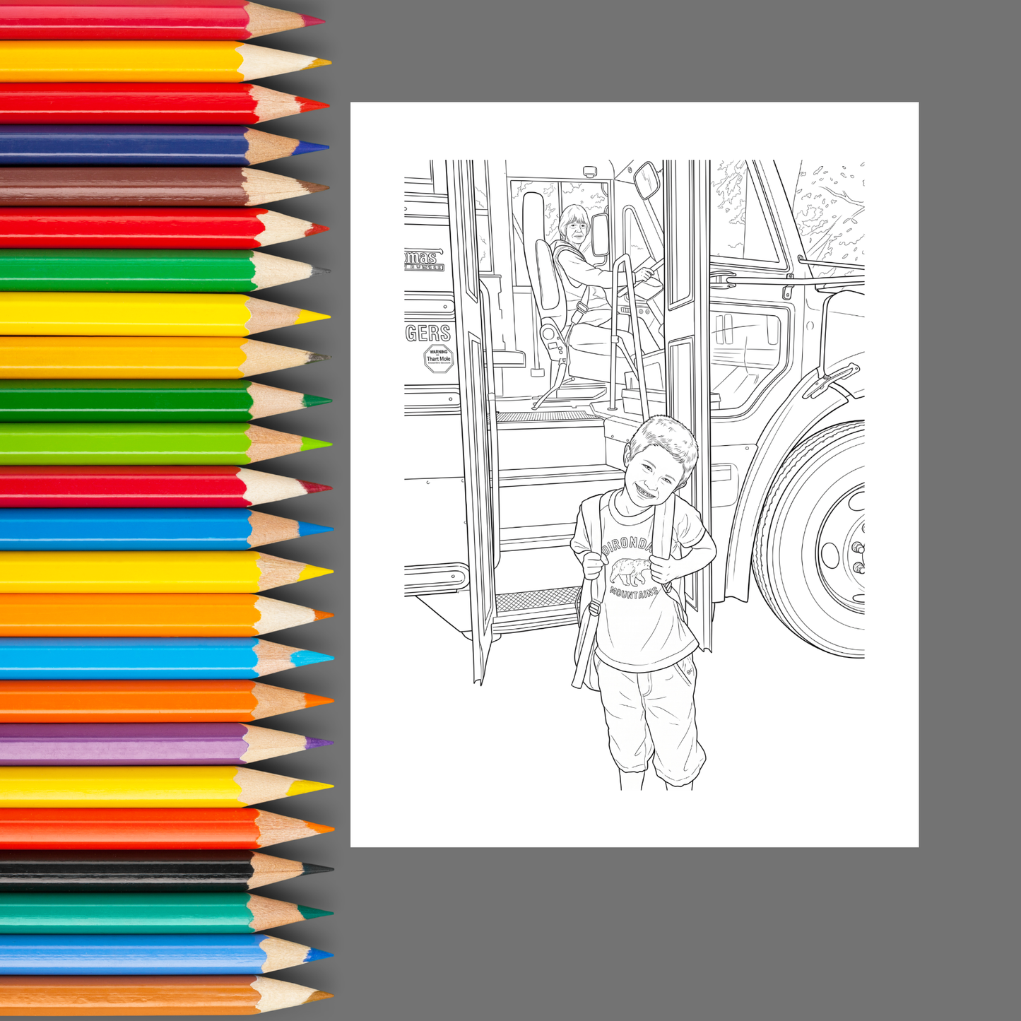 Thank You, Bus Driver: A Fun Appreciation Coloring Book for School Bus Drivers