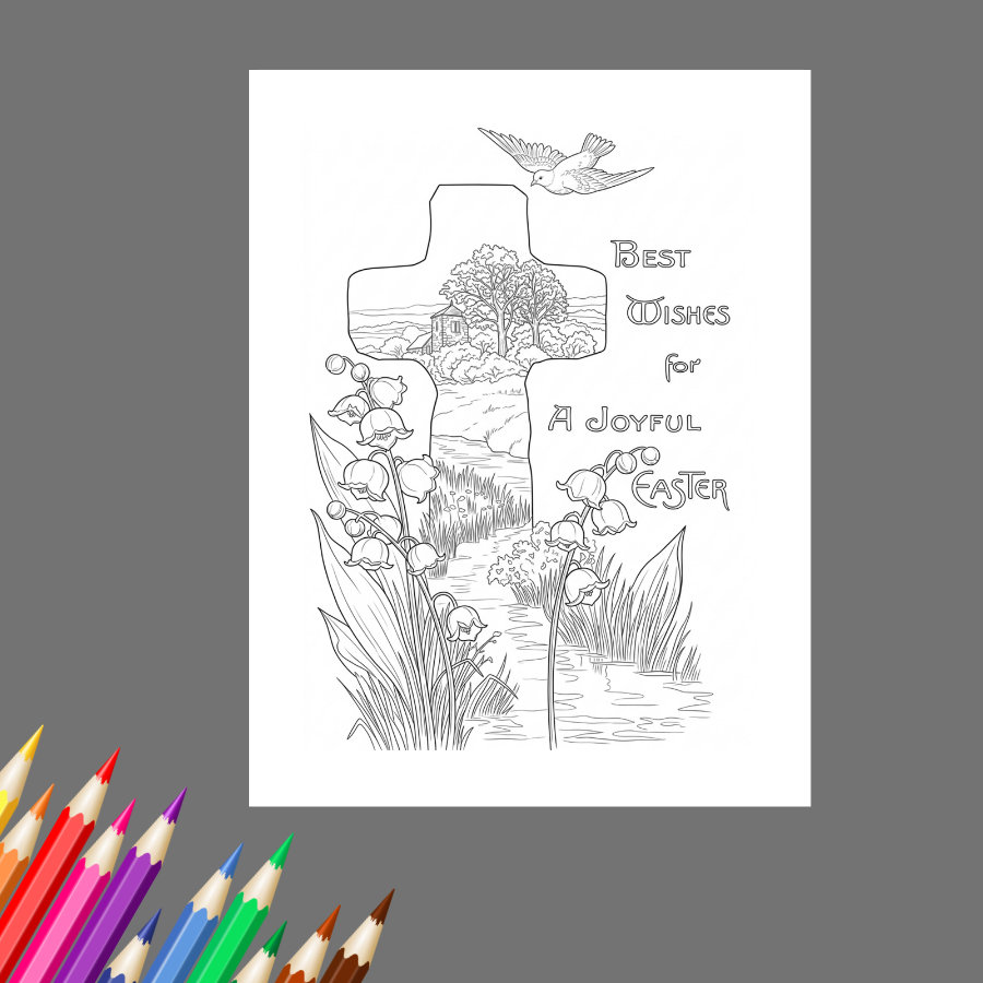 Christian Easter: A Faith-Filled Easter Coloring Book