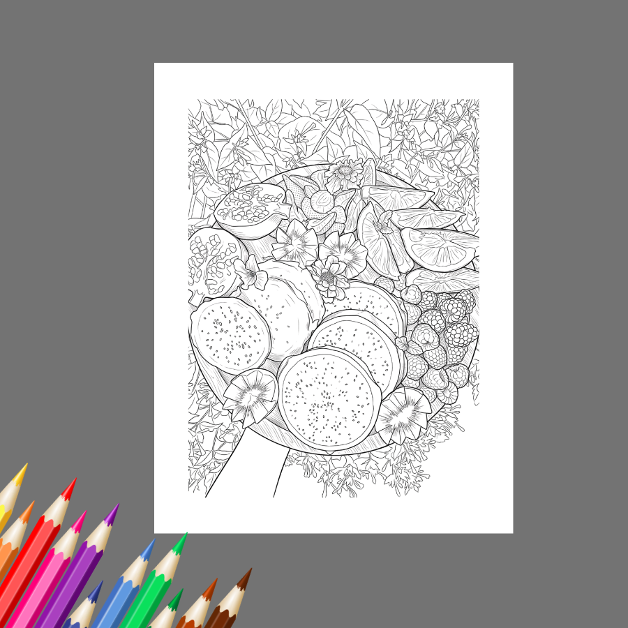 Summer Vacation: A Tropical Escape Through Coloring