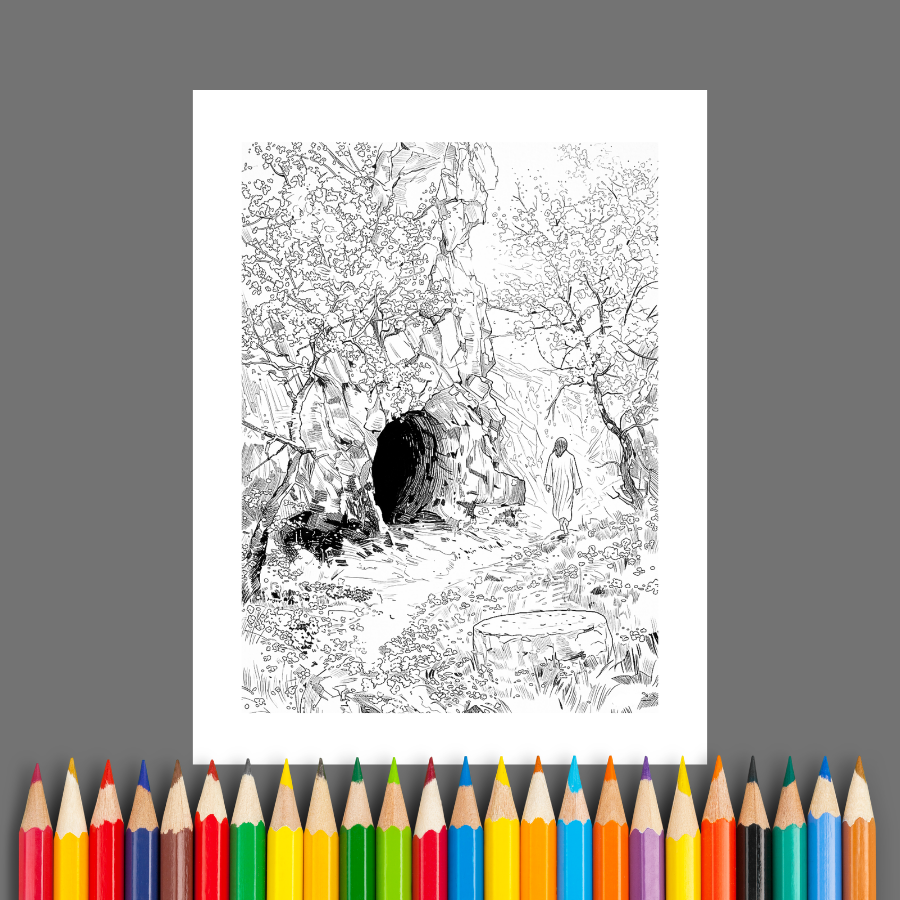 Christian Easter: A Faith-Filled Easter Coloring Book