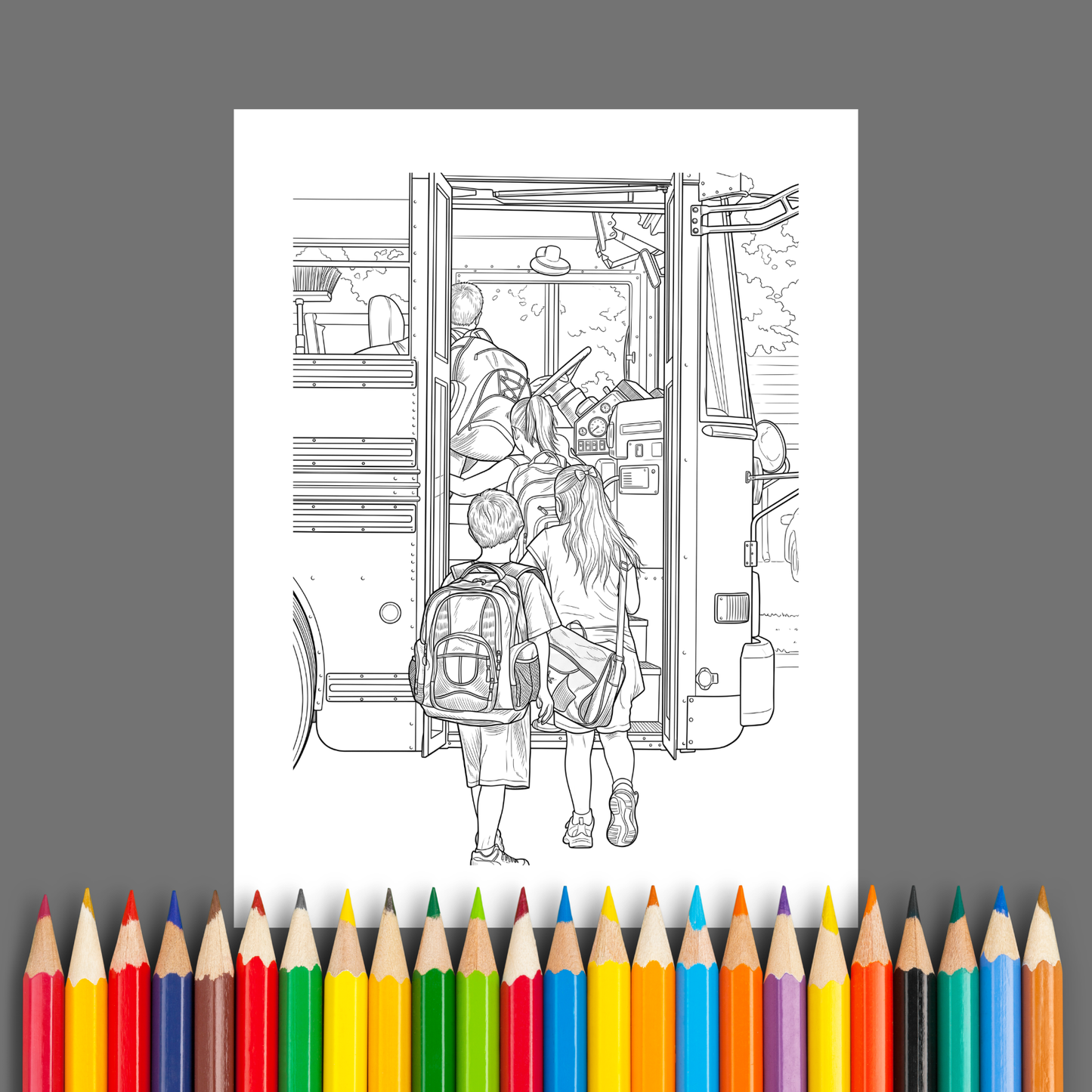 Thank You, Bus Driver: A Fun Appreciation Coloring Book for School Bus Drivers