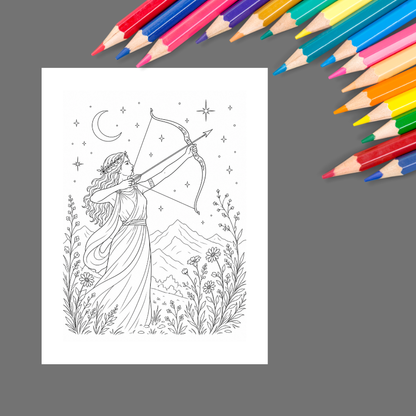 Color the Zodiac: A Celestial Coloring Book