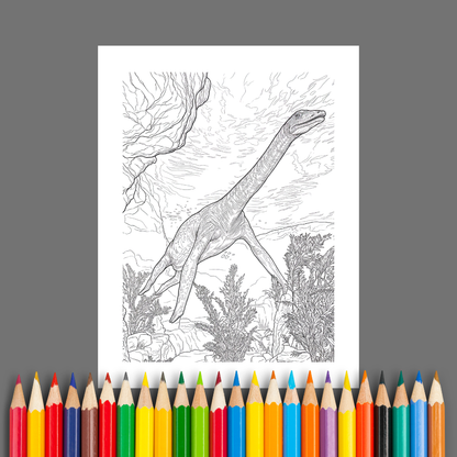 Age of Dinosaurs: Explore and Color Prehistoric Life