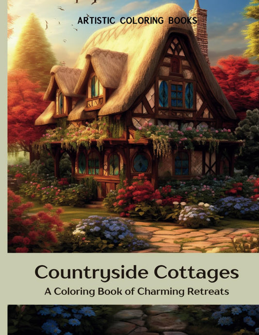 Countryside Cottages: A Coloring Book of Charming Retreats