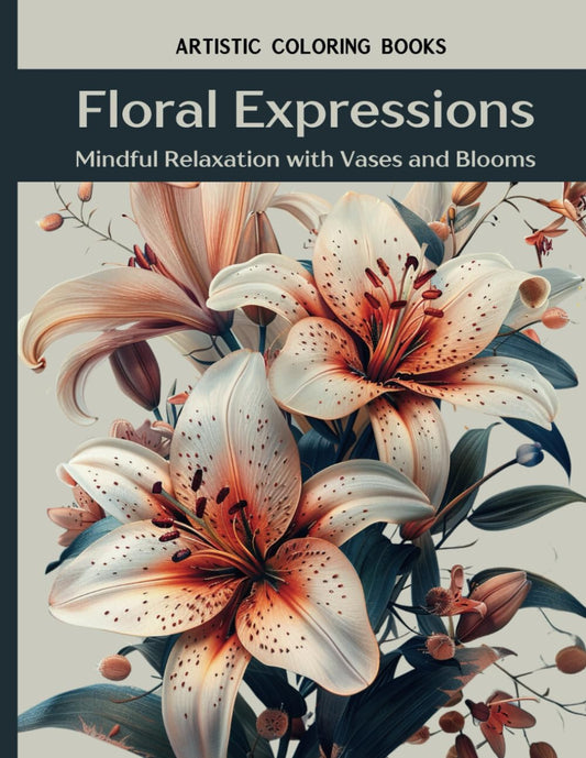 Floral Expressions: Mindful Relaxation with Vases and Blooms