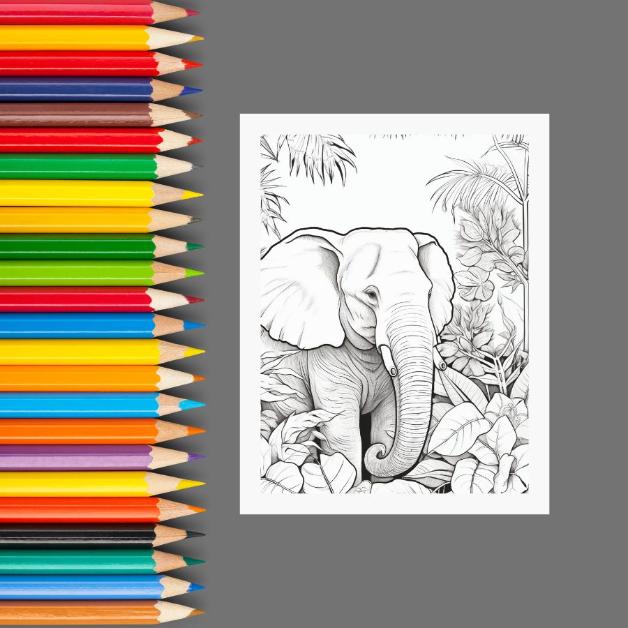 Exotic Animals: An Adult Coloring Book for Relaxation