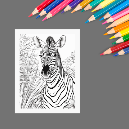 Exotic Animals: An Adult Coloring Book for Relaxation