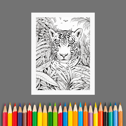 Exotic Animals: An Adult Coloring Book for Relaxation