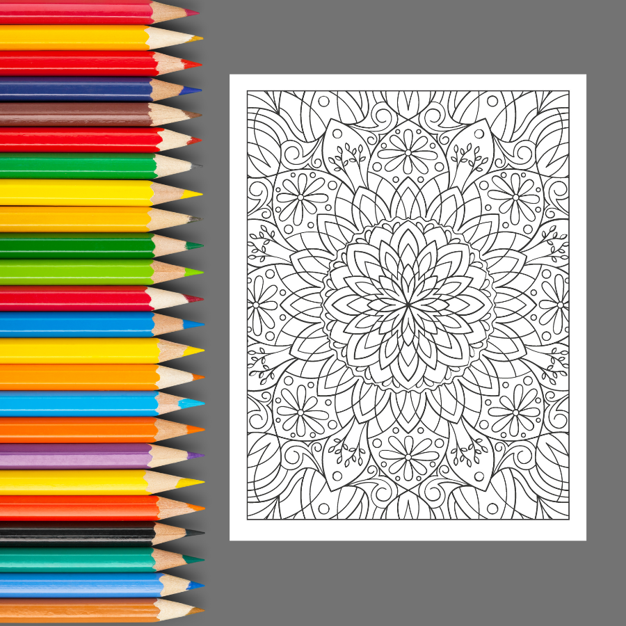 Mandala Patterns: A Relaxing Adult Coloring Book of Intricate Designs