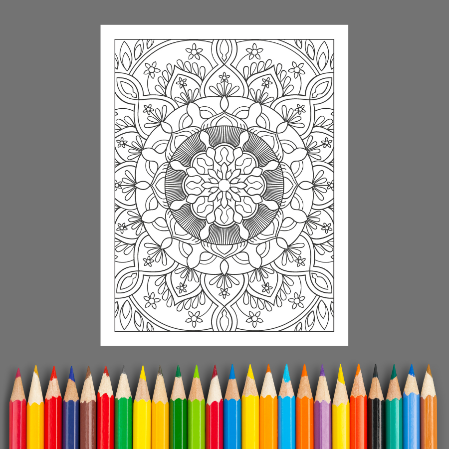 Mandala Patterns: A Relaxing Adult Coloring Book of Intricate Designs