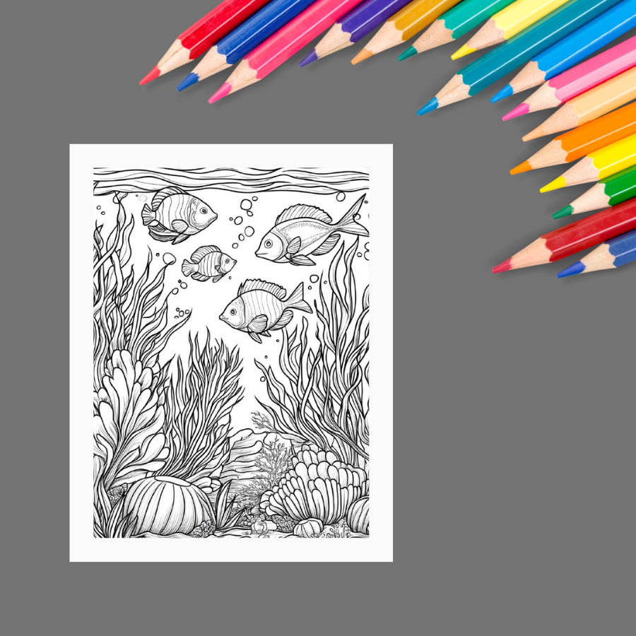 Mysteries of the Deep: An Ocean Coloring Book