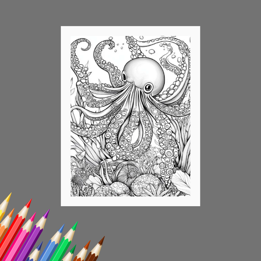 Mysteries of the Deep: An Ocean Coloring Book