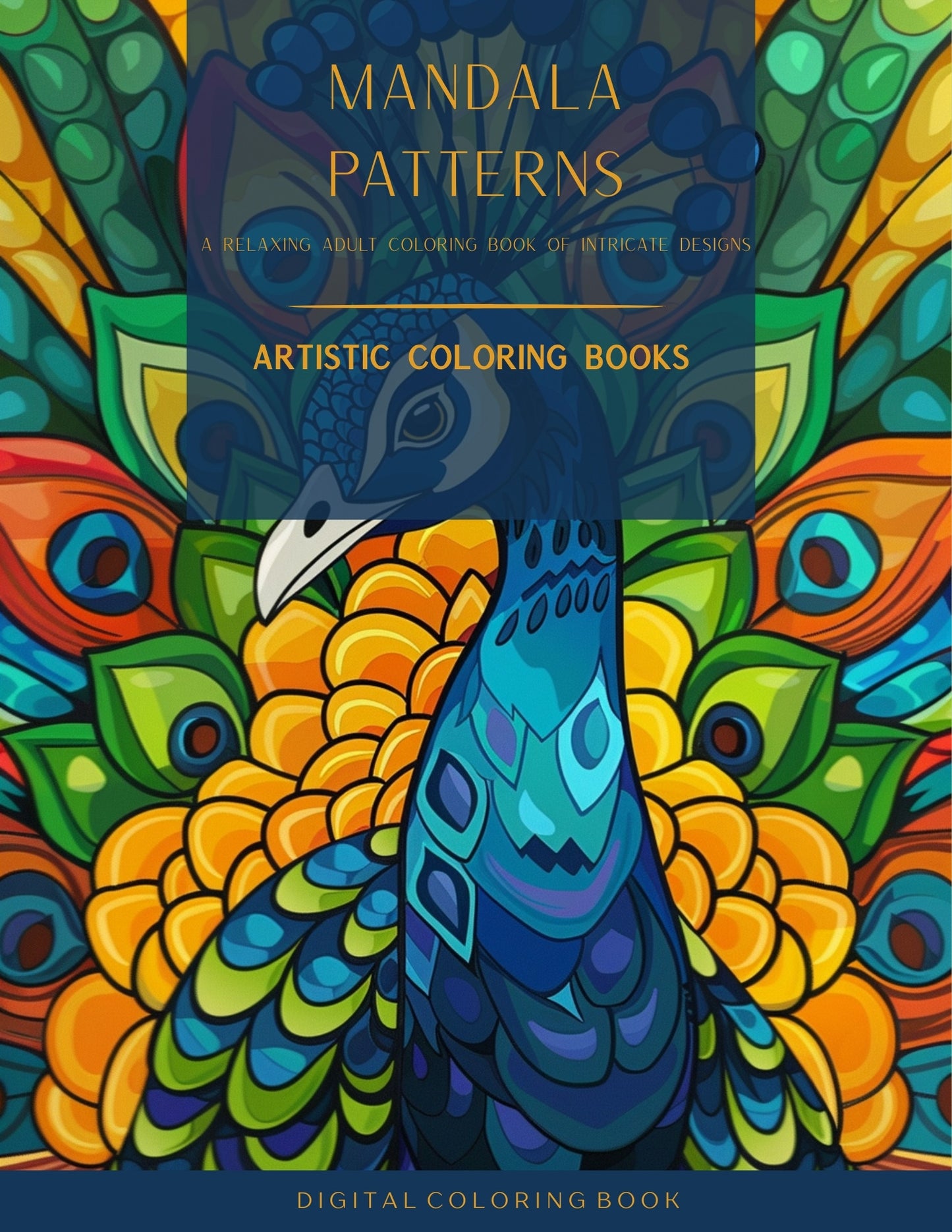 Peacock Elegance: An Adult Coloring Book of Majestic Birds