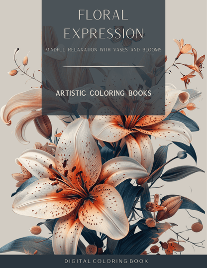 Floral Expressions: Mindful Relaxation with Vases and Blooms