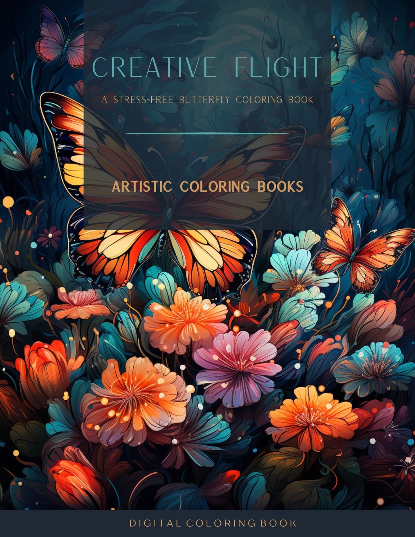 Creative Flight: A Stress-Free Butterfly Coloring Book