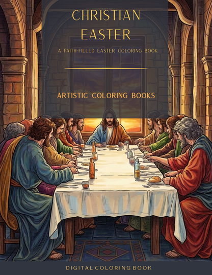 Christian Easter: A Faith-Filled Easter Coloring Book