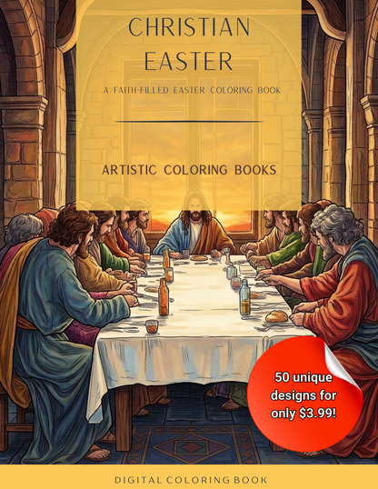 Christian Easter: A Faith-Filled Easter Coloring Book