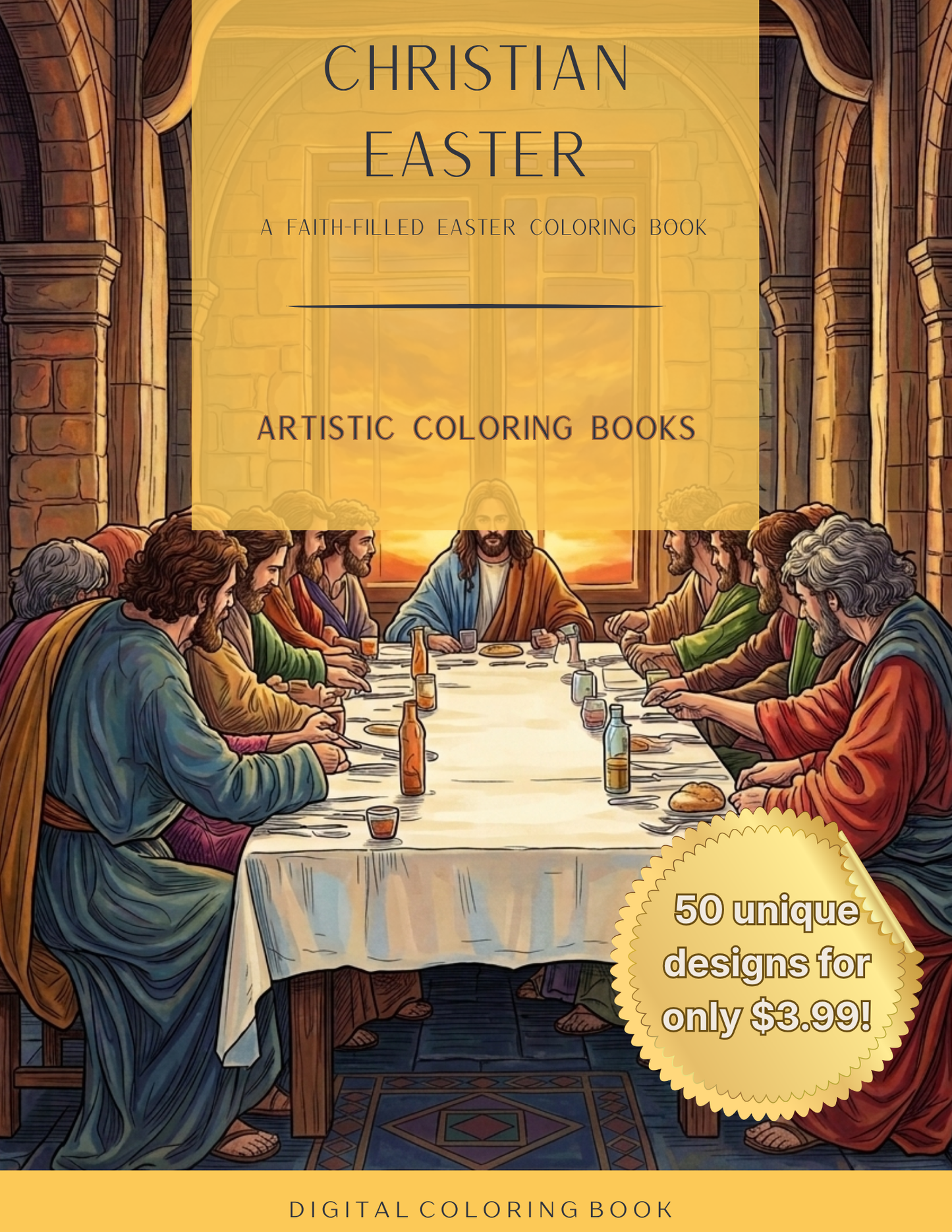 Christian Easter: A Faith-Filled Easter Coloring Book