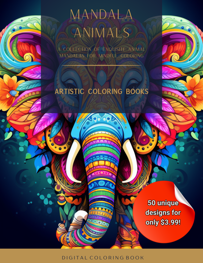 Mandala Animals: A Collection of Exquisite Animal Mandalas for Mindful Coloring