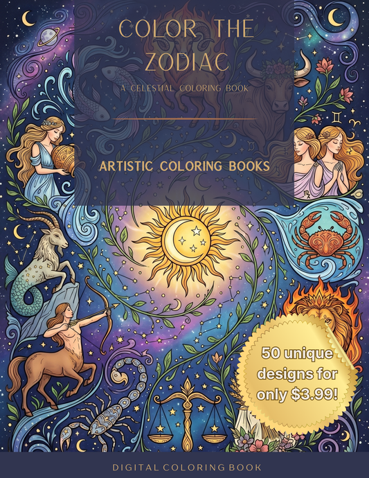 Color the Zodiac: A Celestial Coloring Book